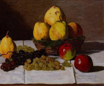  Uvas Pintura - Naturaleza muerta con peras y uvas Claude Monet